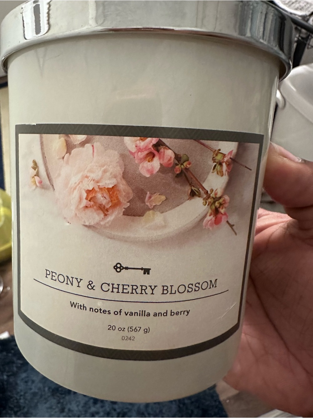 Threshold Peony & Cherry Blossom Scented Candle